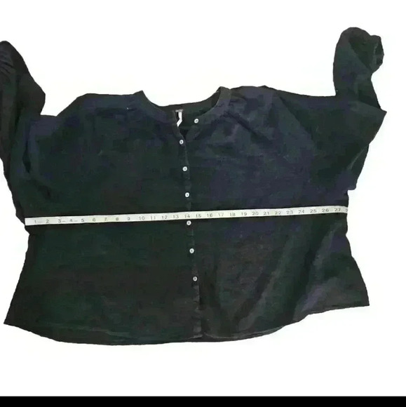 Free People Womens Navy Down From The Clouds Long Sleeve Blouse XS - Picture 12 of 12